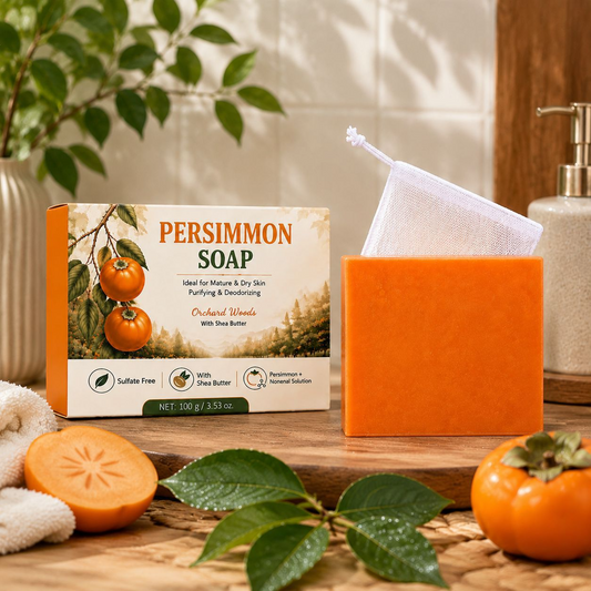 Deodorizing persimmon soap