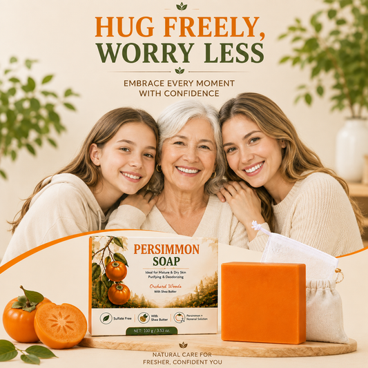 Deodorizing persimmon soap